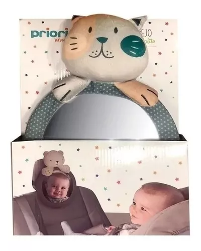 Espejo Retrovisor De Auto Para Bebe Mega Priori Animalito