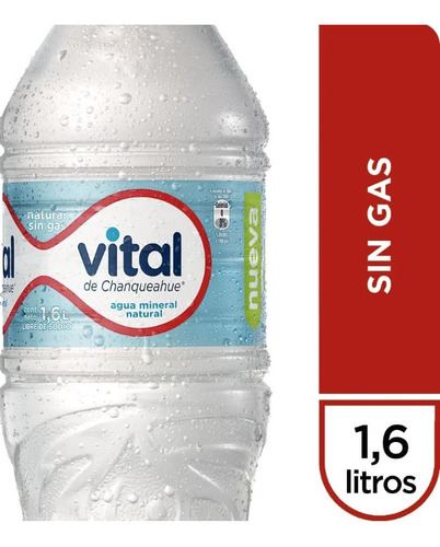Agua Vital De 1.6 Litros Displey De 6 Unidades