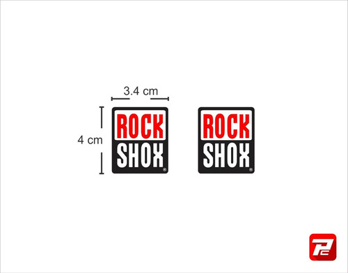 Rock Shox Calcomania Bici Diseño Original Sticker