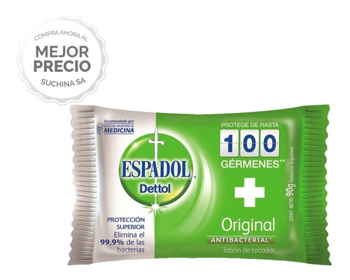 Jabón Espadol 90grs Pack X6 Unidades Suchina Sa