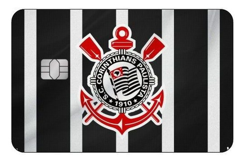 Imagem 1 de 1 de Adesivo Para Cartão De Crédito Futebol Times Corinthians 