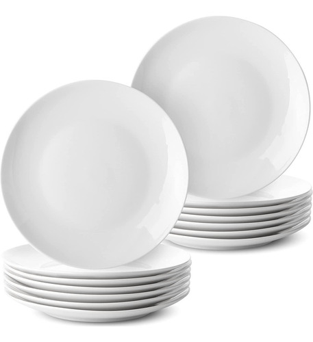 Platos Brew To A Tea Porcelana 12 Piezas 8 Cm Blanco