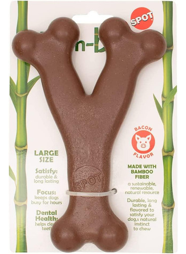 Osso Mordedor Grande Bacon Para Cães Jambo Pet Cor Marrom