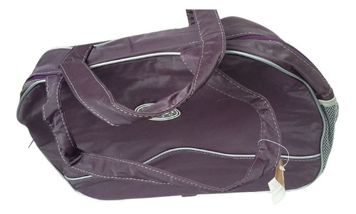 Bolso Cartera Mujer Sintetico Violeta Oscuro 41x26 Cm