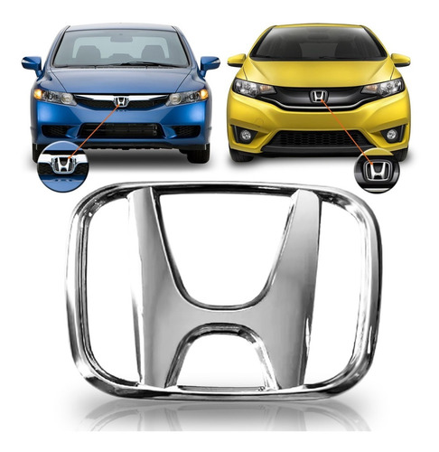 Emblema  Grade Frontal Honda Civic Fit  New Civic