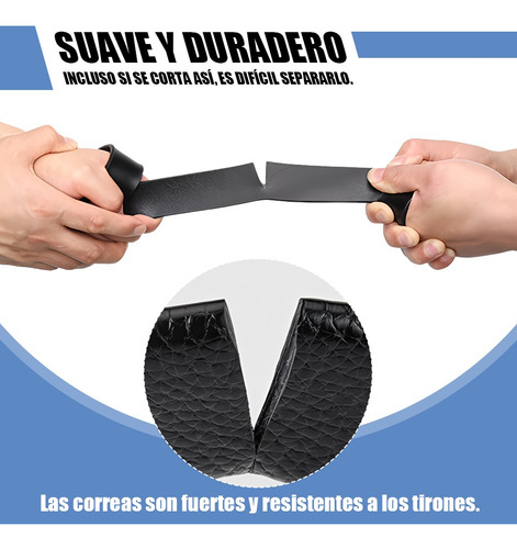 2 Cinturones Negros Con Hebilla Automática Para Hombre H Negra 120cm