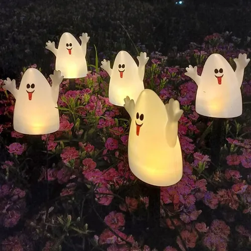 * Luces Led Impermeables Para Jardín Con Forma De Calabaza