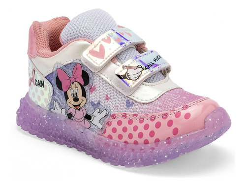 Tenis Luces Niña Tci 4163 Minnie Mouse Rosa 16-21 120-975 T2