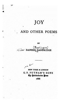 Libro Joy, And Other Poems - Dandridge, Danske