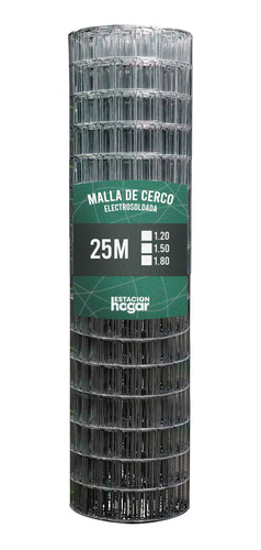 Tejido Malla Electrosoldada Galvanizada Rollo 1.20 X 25 Mts