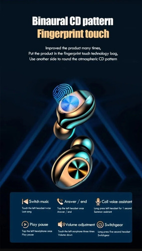 Imagen 5 de 9 de Audifonos Inalámbricos F9-10 Tws Waterproof+power Bank + Mic