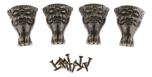 Paquete 4pcs Bestia Mini Muebles Armario Pata Pierna Caja De