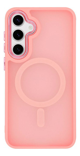 Protector Para Samsung S24 Fe Magsafe Tpu Case Rosado