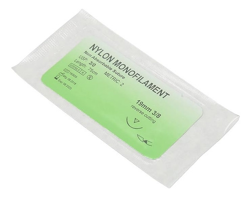 Hilo Nylon 3-0 Generic Hilos De Práctica De Sutura 12 Bolsas