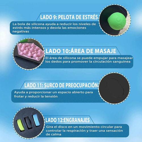 Dodecagon Fidget Que Alivia El Estrés Y La Ansiedad, Cubo