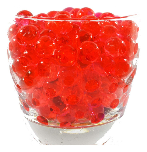 Perlas De Agua De Polímero De Color Rojo Verdadero (8 Onza.