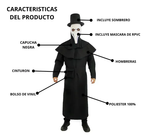 Doctor peste negra disfraz sales