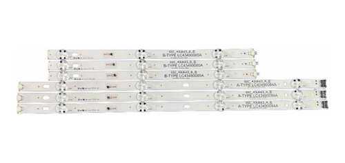 Tiras Leds Lg 43un7100pua Ssc_43uk63_7led_rev01_180228 Hp* (Usado)