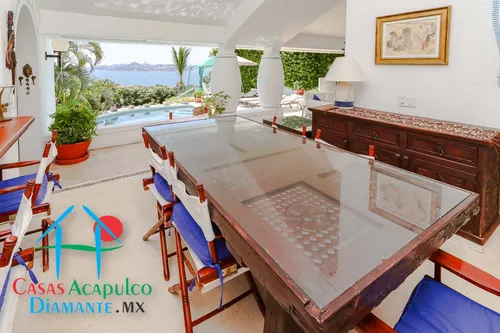 Cad Casa Ticitzin. Copropiedad. Terraza Con Alberca, Camastros Y Con Vista A La Bahía De Acapulco