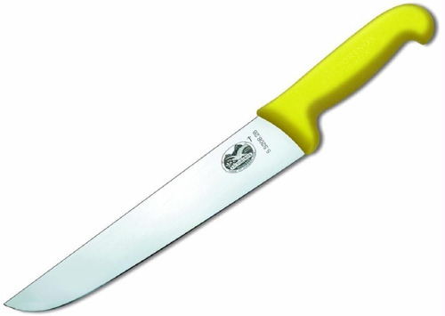 Cuchillo Victorinox Carnicero Hoja 28cm Fibrox 5.5208.28. Color Amarillo