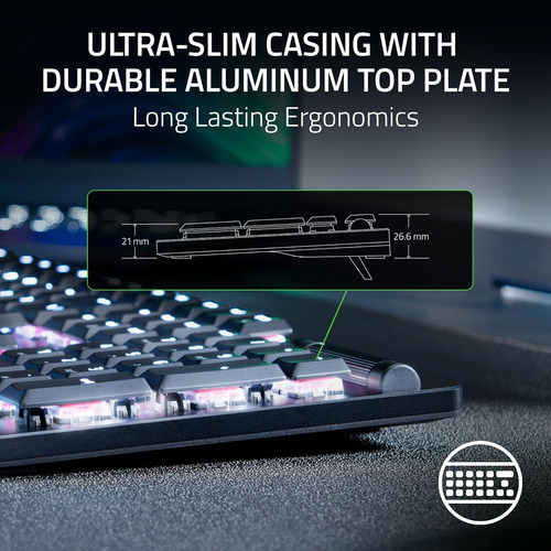 Teclado Inalámbrico Para Juegos Razer Deathstalker V2 Pro...