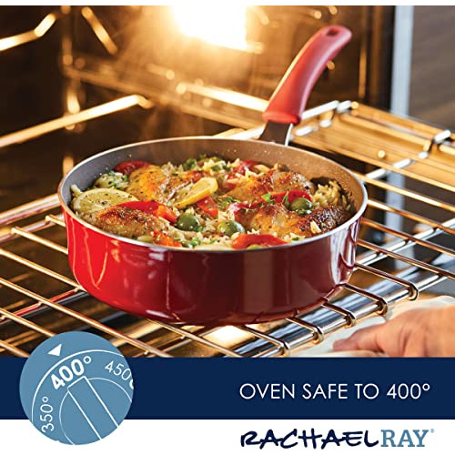 Cook + Create Nonstick Sauté Pan With Lid, 3 Quart, Re...
