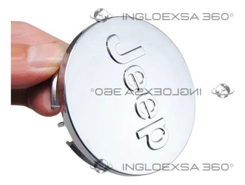 Tapas Centrales De Rines Compatible Jeep - Juego X 4 Unids.