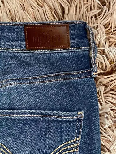 Jean Súper Skinny Rasgado Hollister Tiro Alto Mujer Talla 27