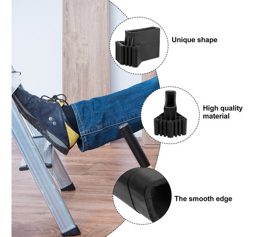 4 Fundas Protectoras Para Patas De Escalera Plegables