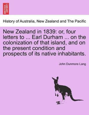 Libro New Zealand In 1839 - John Dunmore Lang