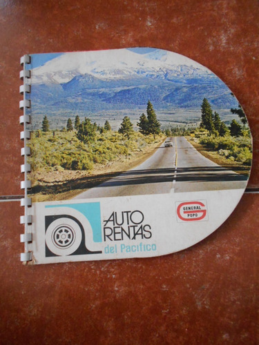 Dist-o-map Libro Mapas Ruta Mexico Carretera Antiguo Movible