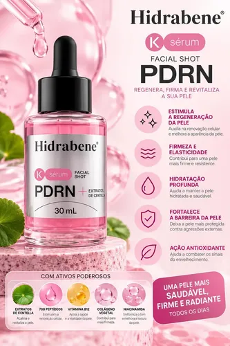 Hidrabene K-Sérum Facial Shot PDRN – 30ml | Tecnologia Coreana