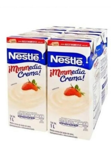 Media Crema Nestle 4 De 1 L