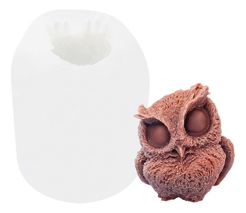 Moldes 3d Con Forma De Vela Con Forma De Búho, De Silicona,
