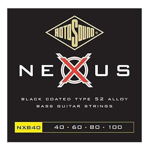 Rotosound Nxb 40 Cuerda Guitarra Revestimiento Nexus 60
