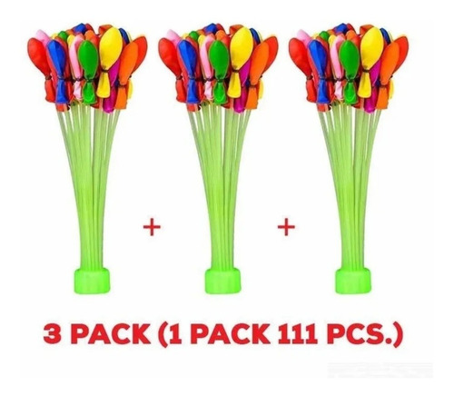 Globos De Agua 111pzs Happy Baby Balloons Bunch Juguete Agua