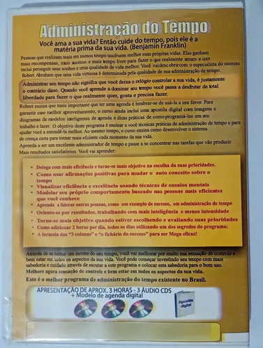 Cds: Administração Do Tempo - Neuroacademy | MercadoLivre
