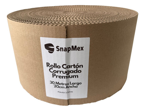Carton Corrugado Rollo 30 Metros 20 Cm Ancho Premium