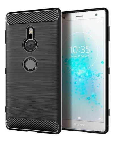 Funda Tpu Carbono Antigolpes Para Sony Xperia Xz2 Compact