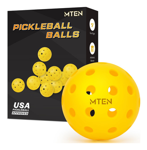 Mten Pelotas De Pickleball Aprobadas Por Usapa, Paquete De 1