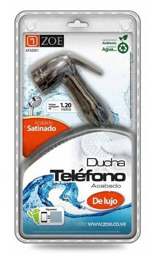 Ducha Teléfono Cromado Satinado Blister Box Zoe