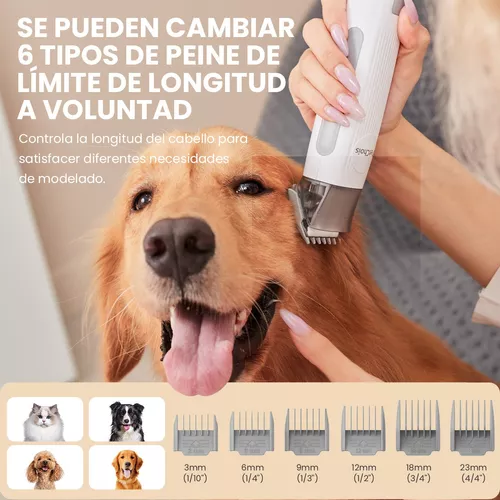 Comprar Kit de aspiradora para el cuidado de mascotas de 2,3 L, capacidad  para pelo de mascotas, vaso para el polvo, cepillo para perros para  desprender pelo de mascotas, aspiradora con 5