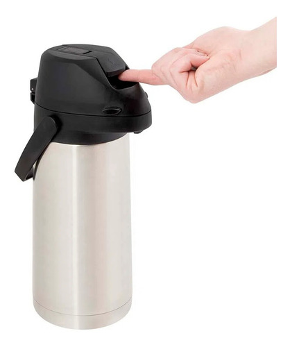 Garrafa Térmica Para Café Agua Chá 1,9l C/ Alavanca Inox Mor