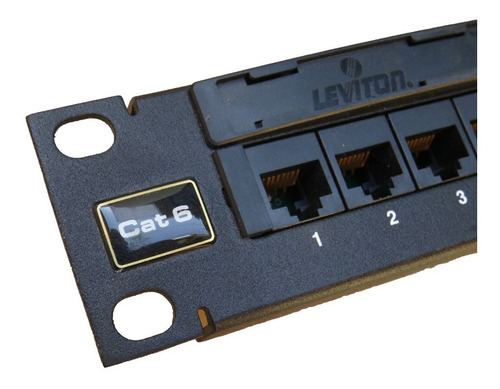 Patch Panel Leviton 24 - Red - Rj45 - Cat6 - Ethernet