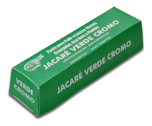 Pasta De Polir Jacaré Verde Cromo 400g Abrasivo Afiar Facas