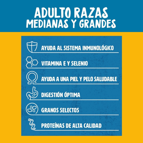 Imagen 3 de 4 de Pedigree Croquetas Para Perro Adulto Raza Mediana/grande 7kg