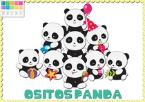 Comprar Ositos Panda Kit Imprimible Personalizado Con Candy Bar