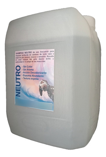 Shampoo Para Perros Neutro Petsynatural Garrafa 20 Litros