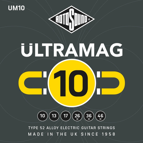 Corda Para Guitarra Rotosound Ultramag Um10 010/046