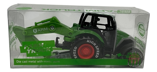 Carrito Tractor Con Pala Frontal De Friccion 1:64 - 4 Piezas
